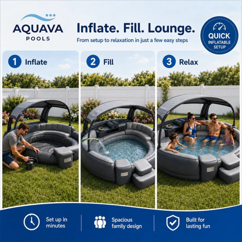 Poolafy Oasis™ Canopy Pool Lounge